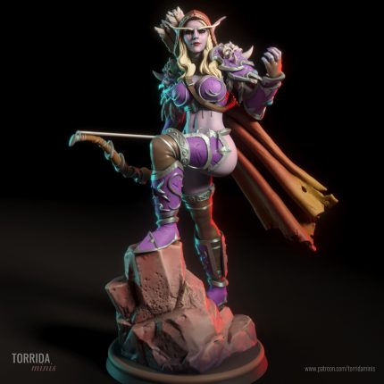 Banshee Sovereign - hand-sculpted resin pin-up figure